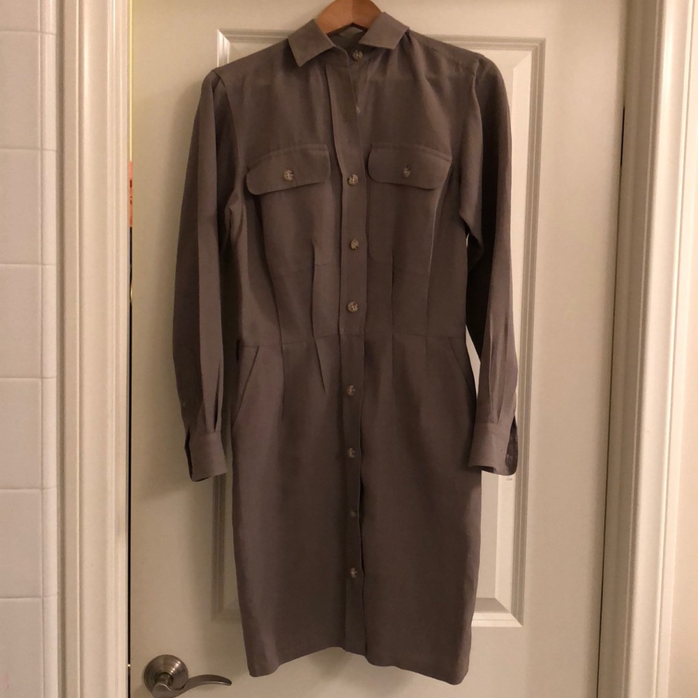 Vintage Banana Republic Safari style shirt dress